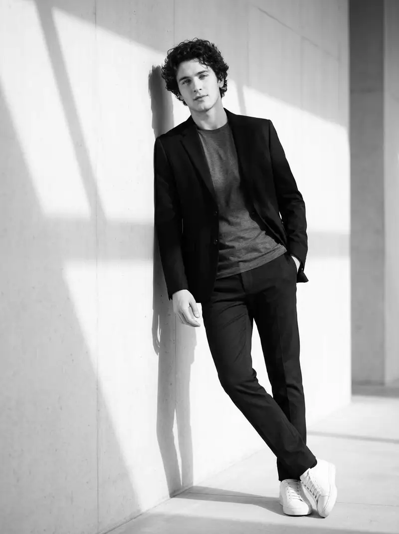 Preview of High-Contrast Black and White Cinematic Portrait