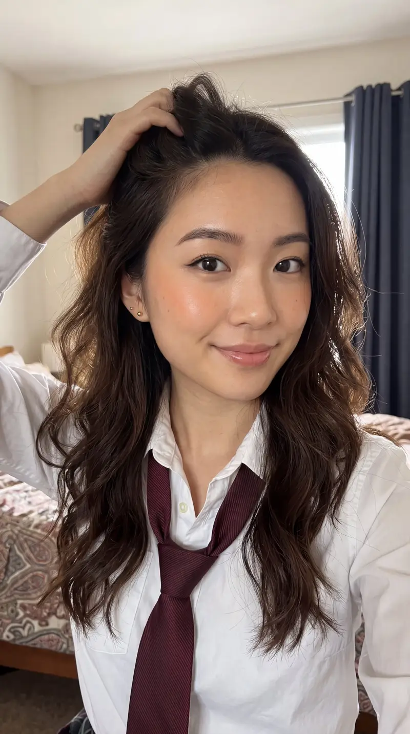 Preview of East Asian Woman Selfie Portrait