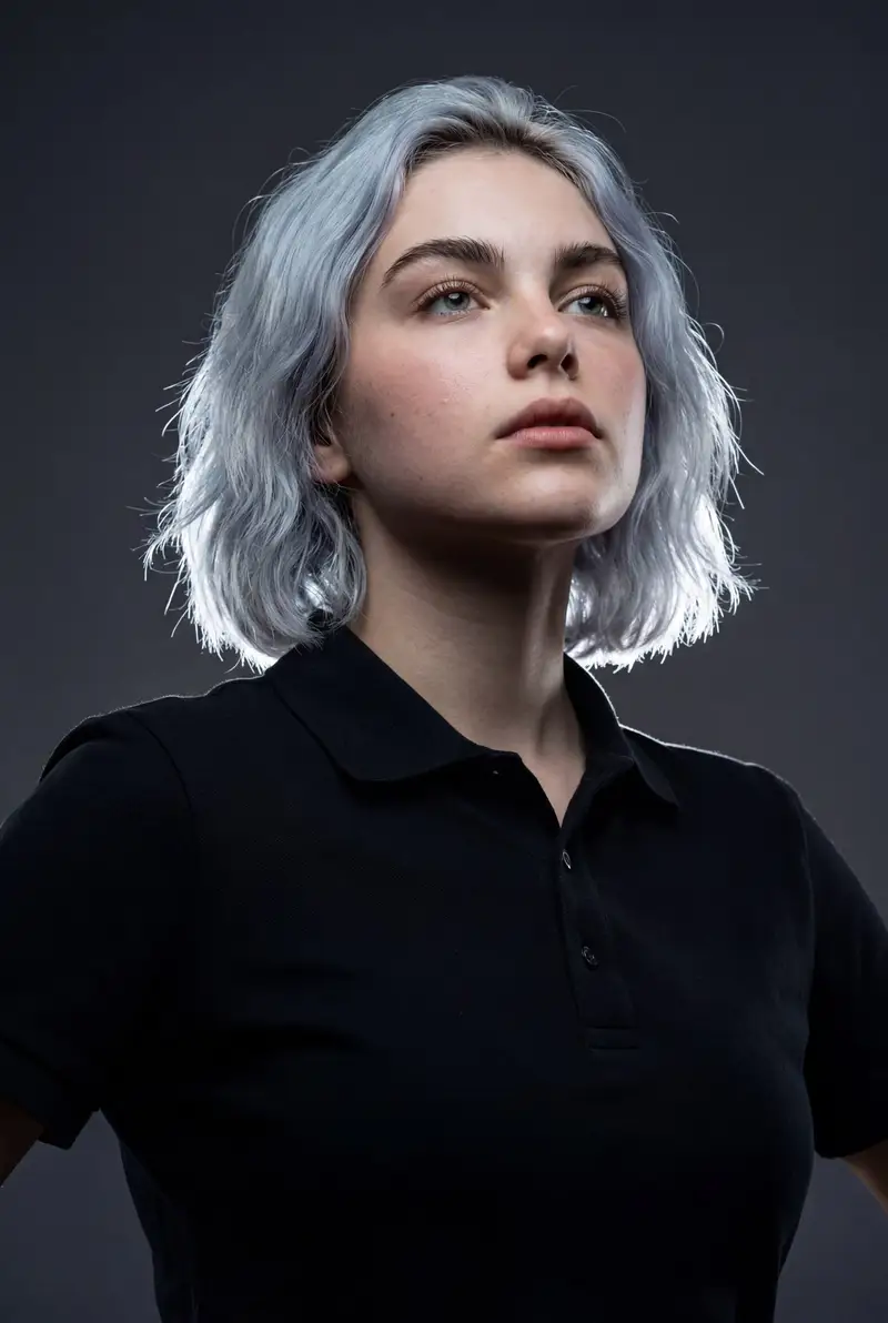 Preview of High-Impact Editorial Studio Portrait with Identity Lock