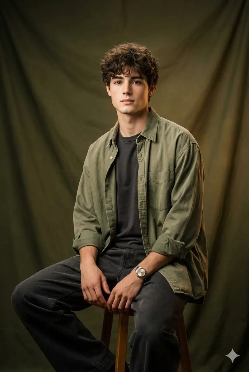Preview of Vintage Studio Portrait with Identity Preservation Prompt