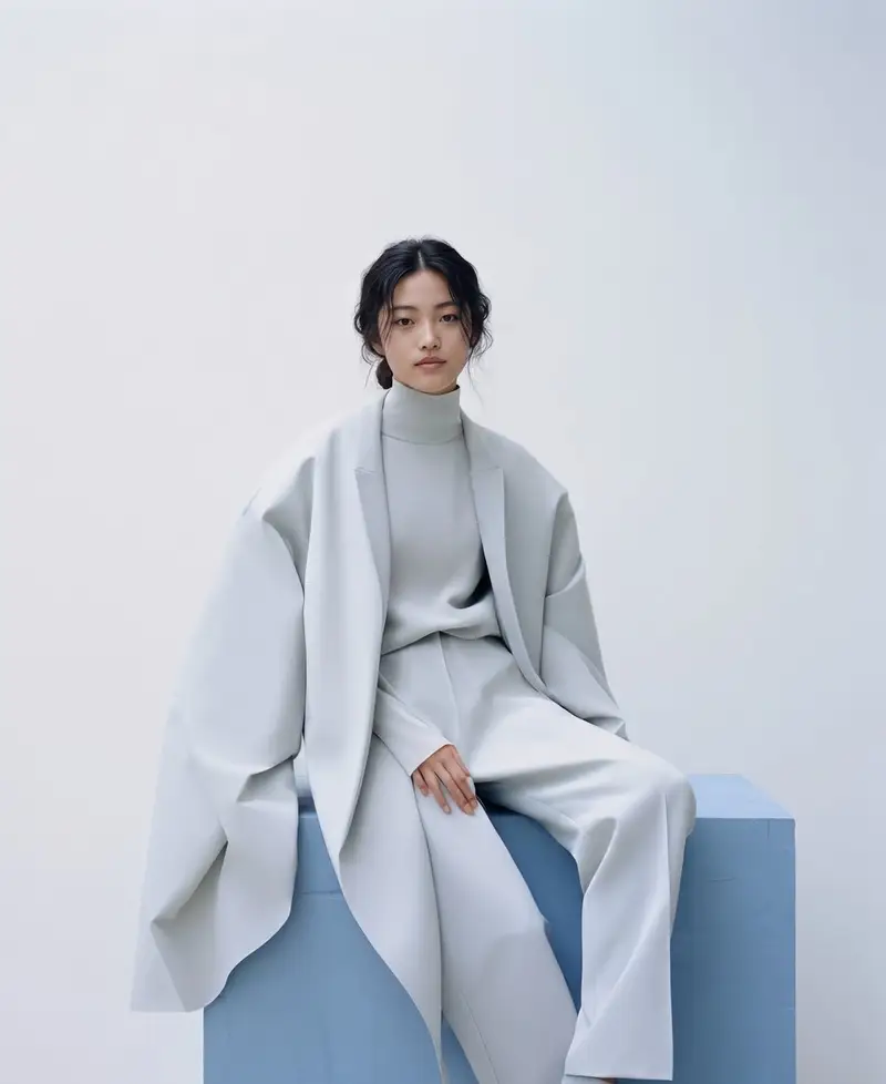 Preview of Minimalist Architectural Fashion Portrait