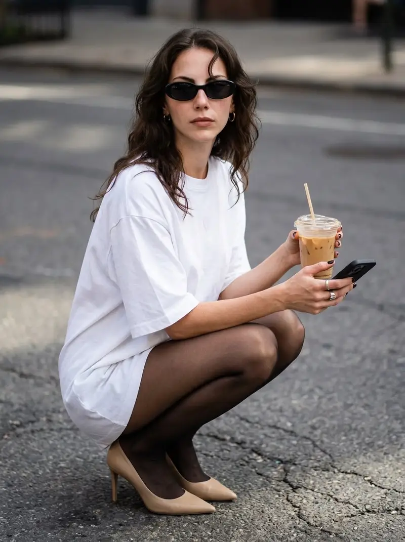 Preview of Street Style Portrait with Identity Lock and Specific Pose