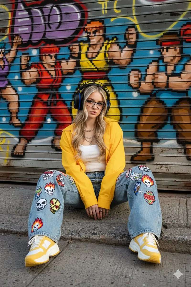 پیش‌نمایش Urban Streetwear Portrait Prompt