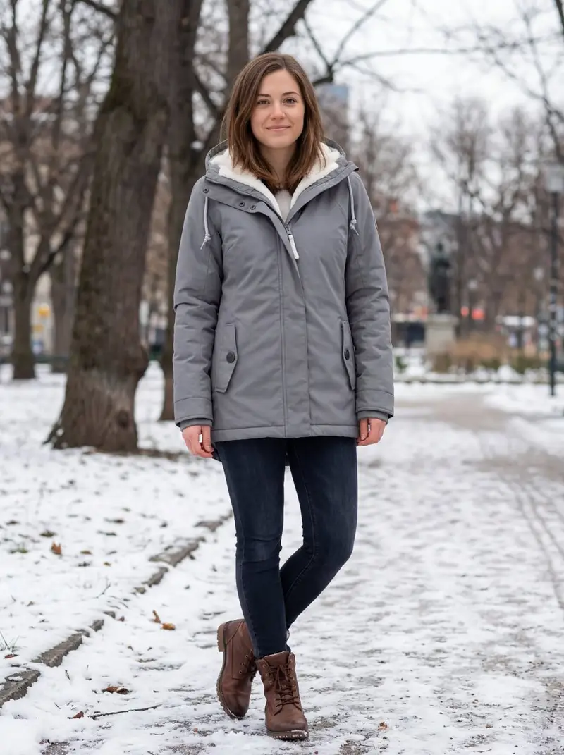 پیش‌نمایش Hyper-realistic Outdoor Winter Fashion Catalog Prompt