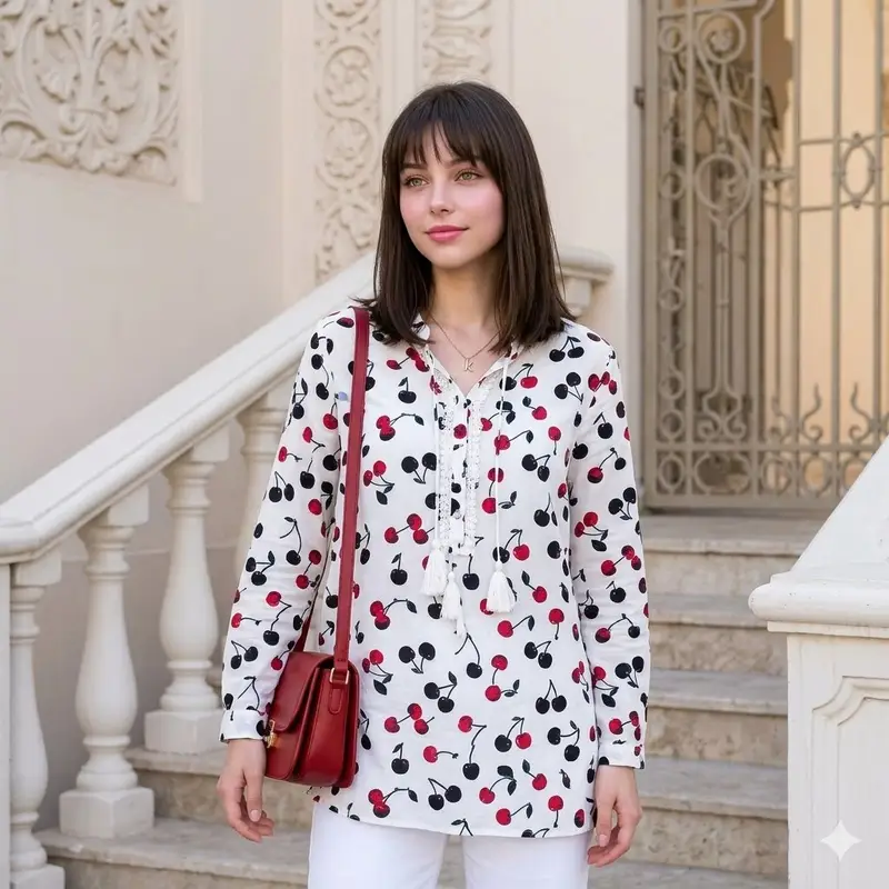 پیش‌نمایش پرتره با تونیک تابستانی تازه و شاد