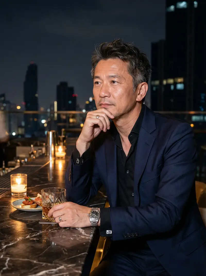 Preview of Ultra-Realistic Asian Male Editorial Portrait