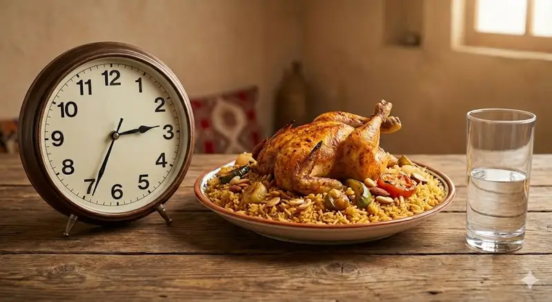 پیش‌نمایش طبیعت بی‌جان ساعت عقربه‌ای و کبسهٔ عربستانی