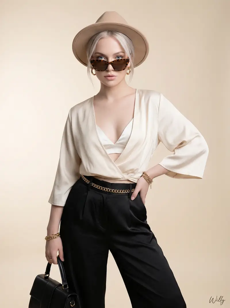 پیش‌نمایش Scandinavian Beauty Luxury Fashion Portrait
