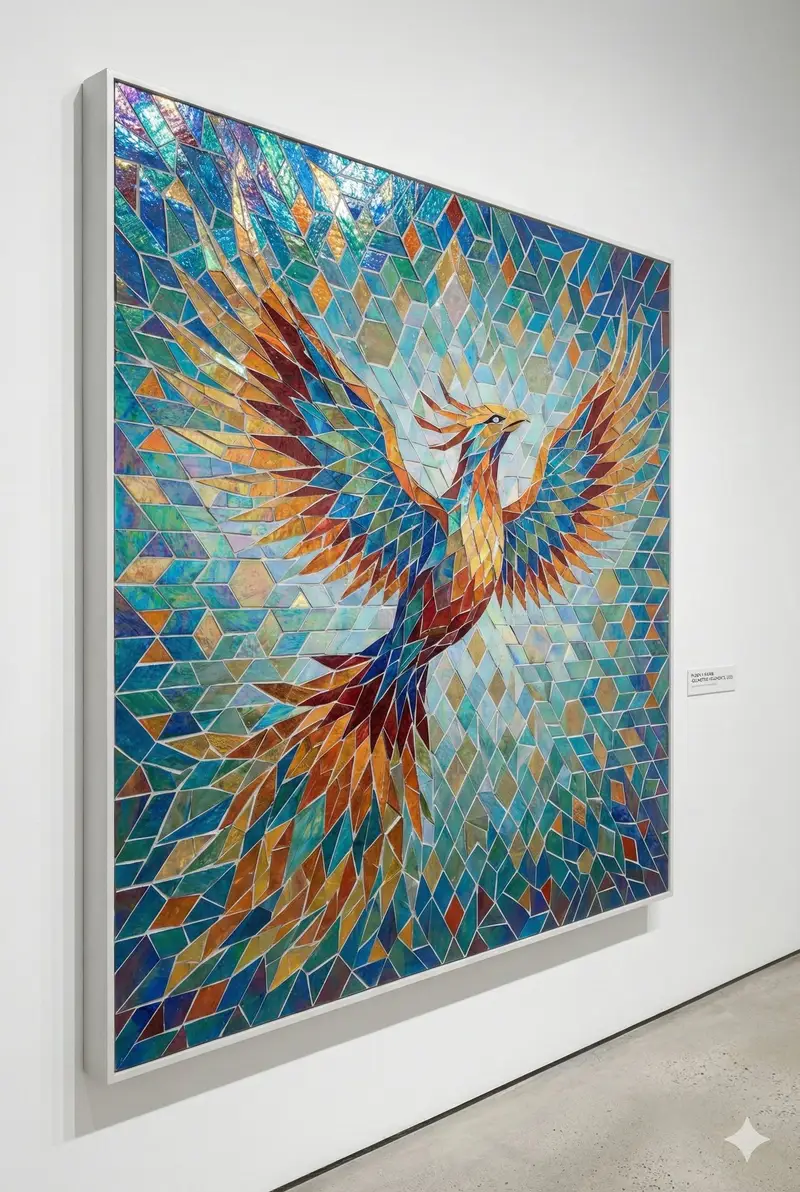 Preview of Geometric Mosaic Composition Prompt