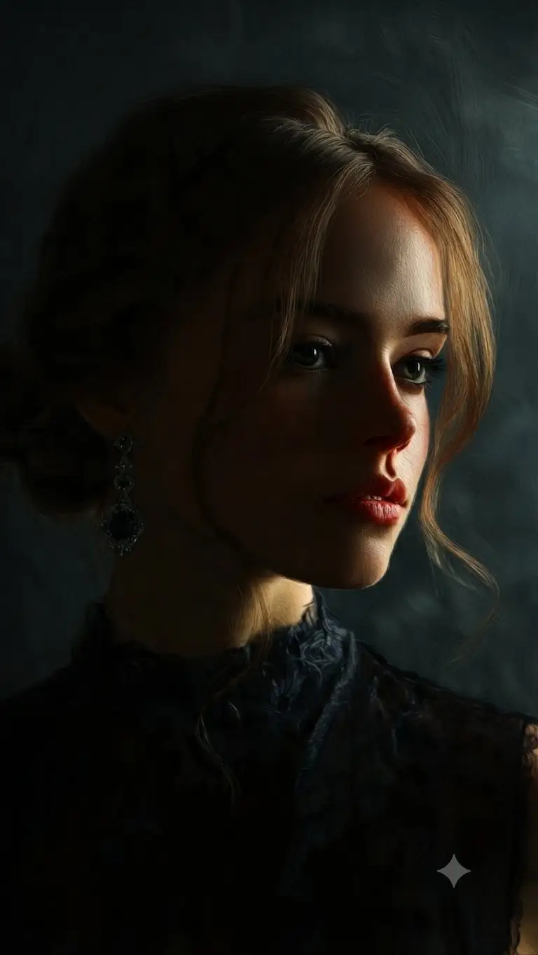 Preview of Fine Art Oil Portrait of a Young Woman