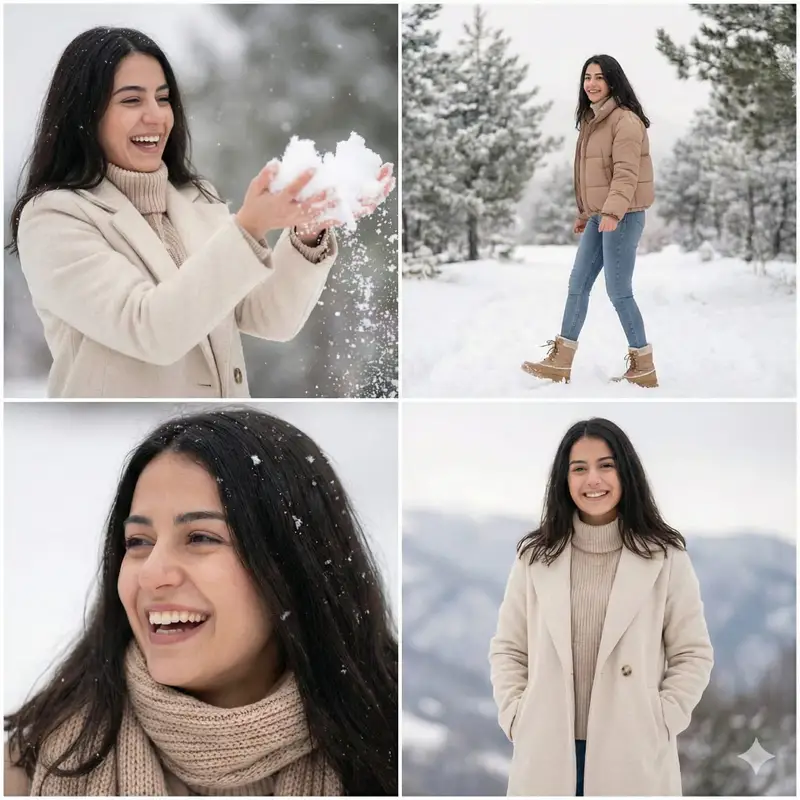 Preview of Modern Winter Aesthetic Collage