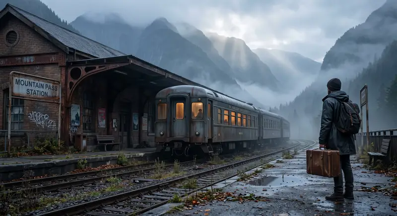 پیش‌نمایش Cinematic Train Station Traveler