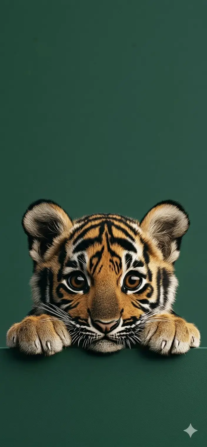 Preview of 4K Wallpaper Prompt of a Baby Tiger Cub using Gemini Nano Banana Pro