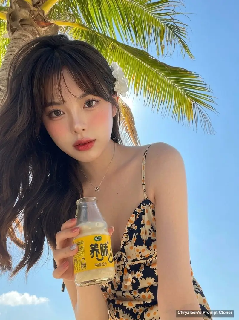Preview of Hyper-Realistic iPhone Photo Portrait with Motion Blur and Digital Artifacts