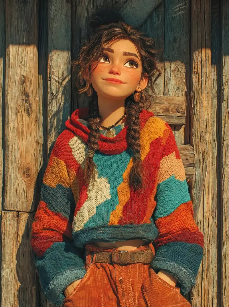 Preview of Pixar-Style 3D Girl Illustration Prompts
