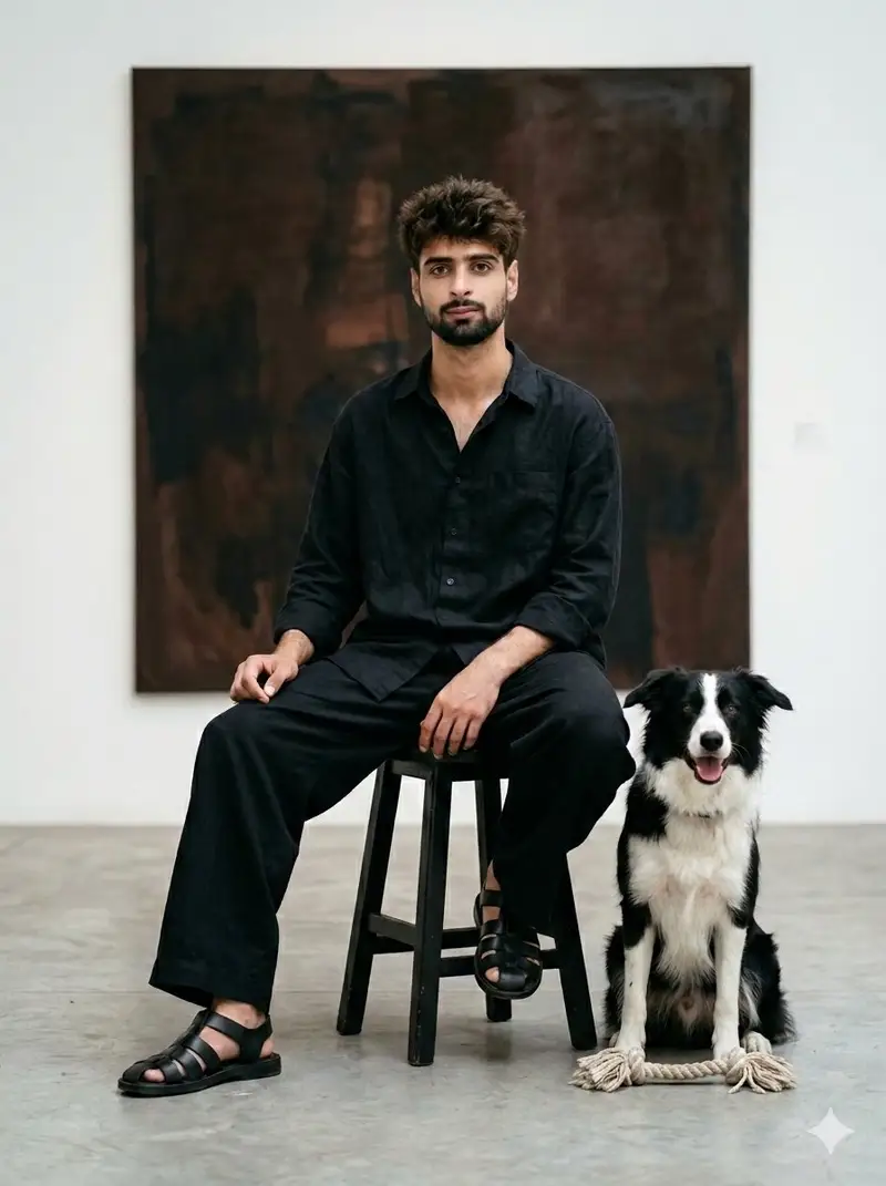 پیش‌نمایش Minimalist Art Gallery Fashion Editorial Prompt