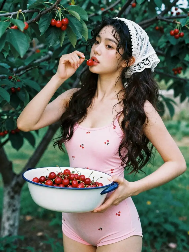Preview of Summer Cottage Cherry Garden Portrait