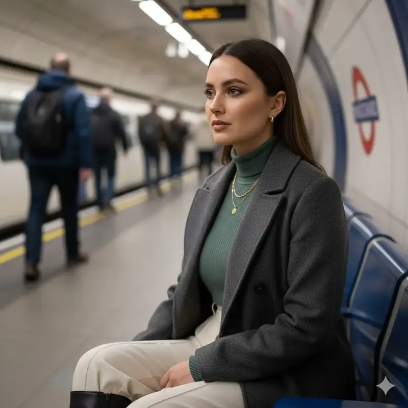 پیش‌نمایش Cinematic London Underground Commuter Portrait Prompt