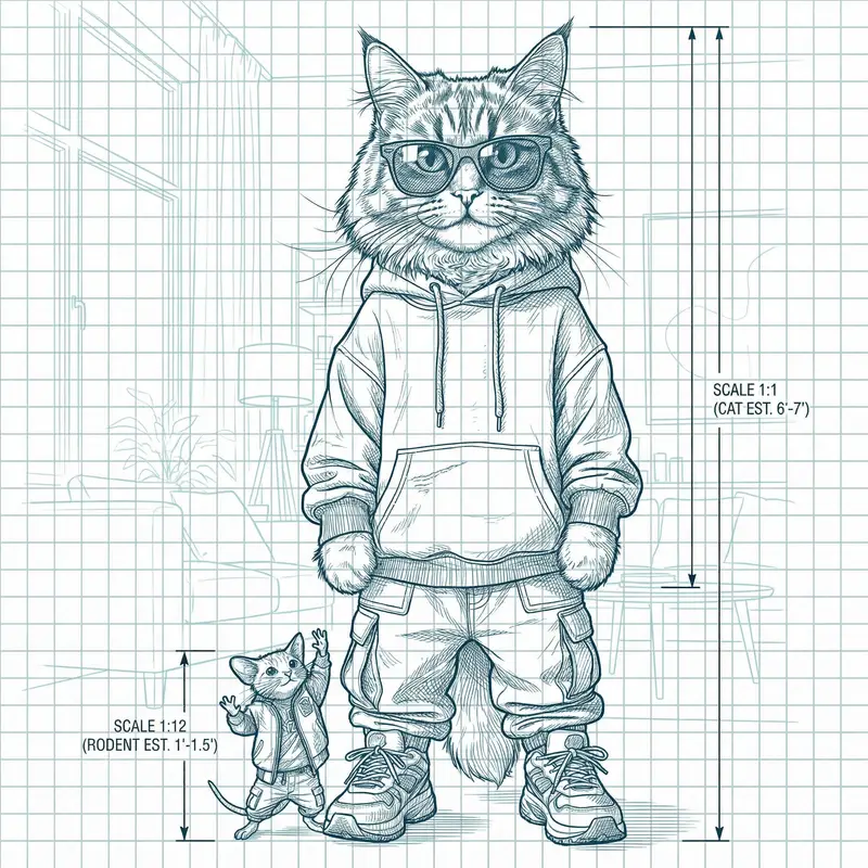 پیش‌نمایش Blueprint-style technical schematic generation