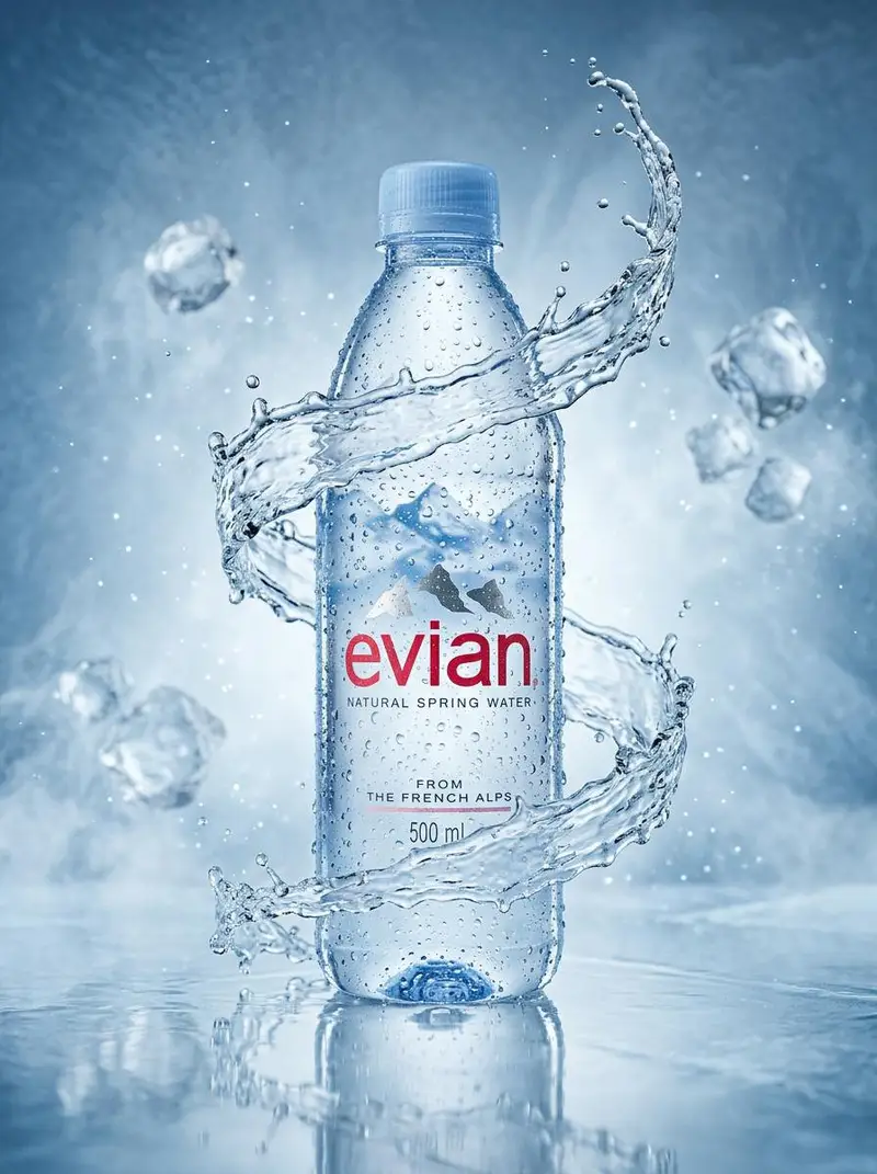 Preview of Luxury Water Bottle Product Photography