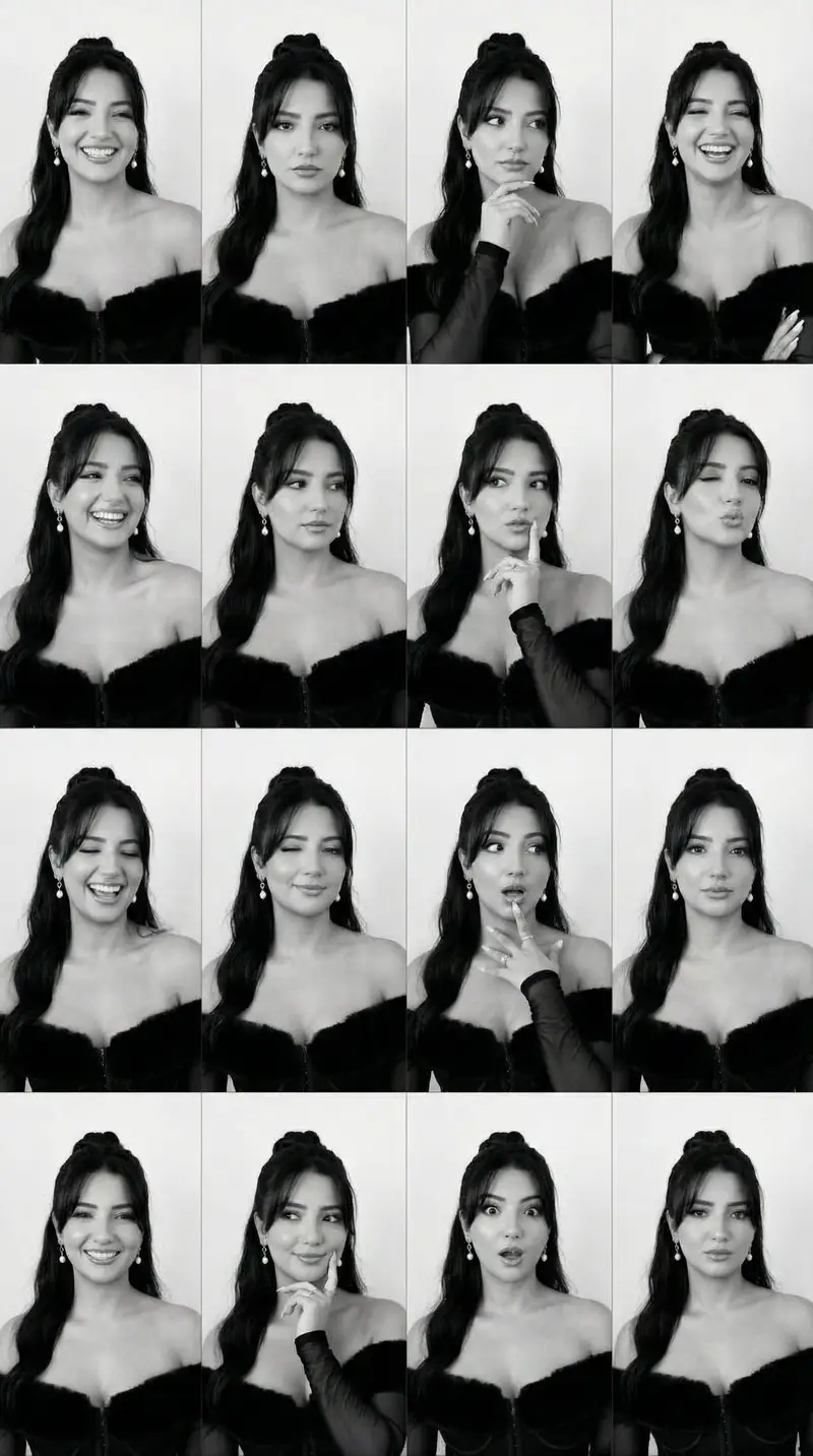 Preview of Identity Swap on Expression Grid (4x4)