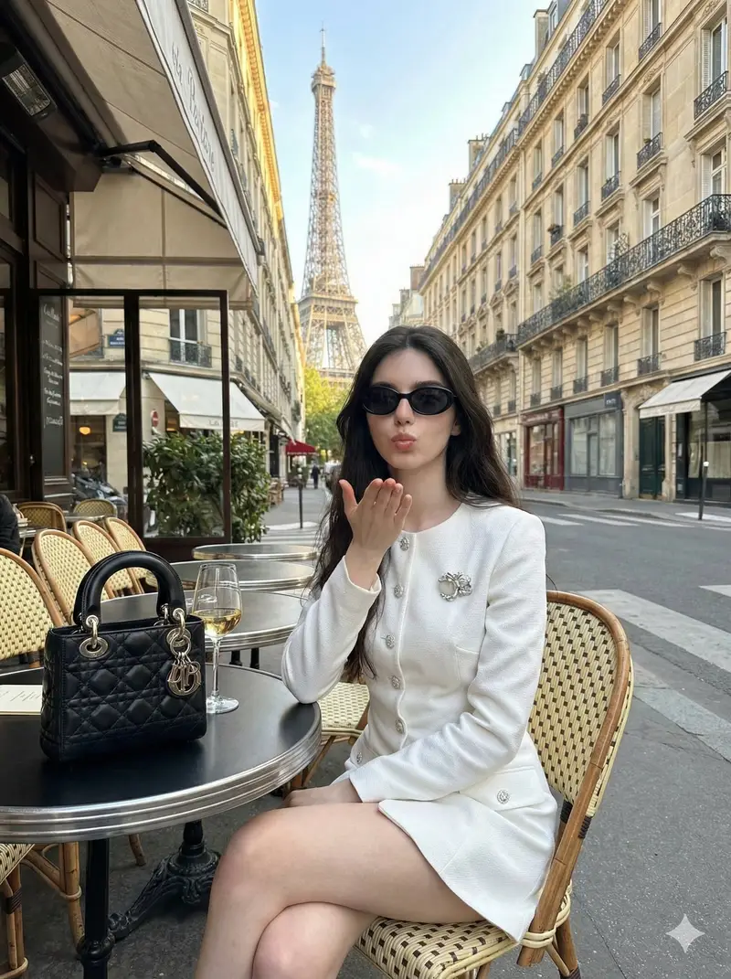 پیش‌نمایش Ultra-Photorealistic Parisian Cafe Lifestyle Photography