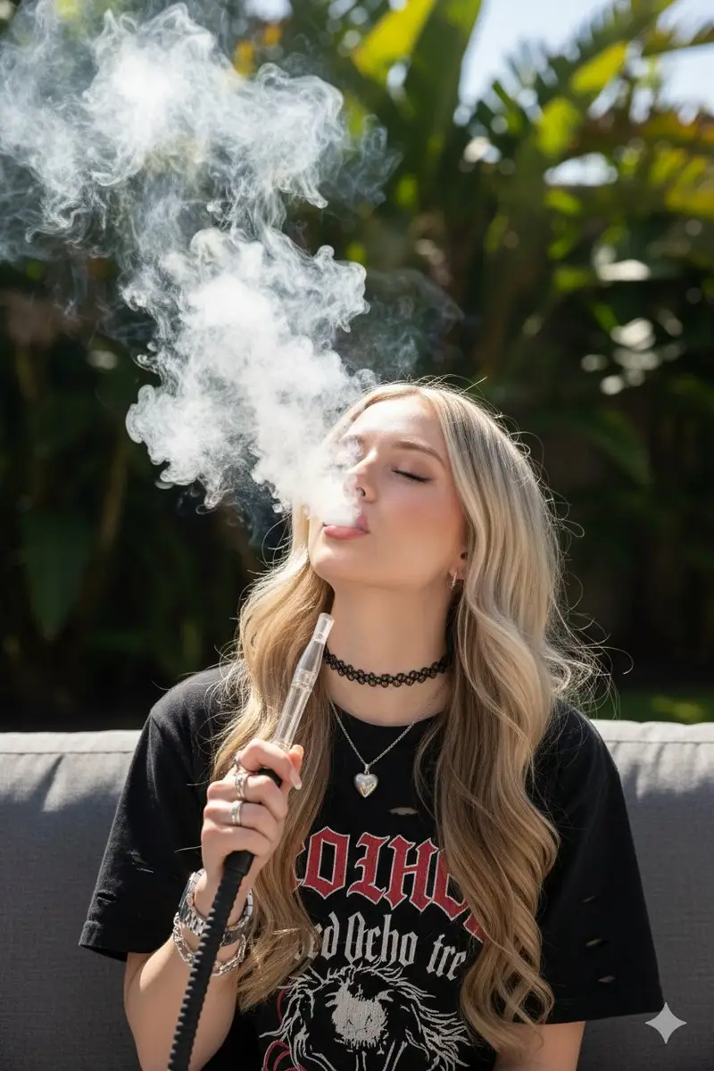 پیش‌نمایش Candid Hookah Lounge Lifestyle Photo