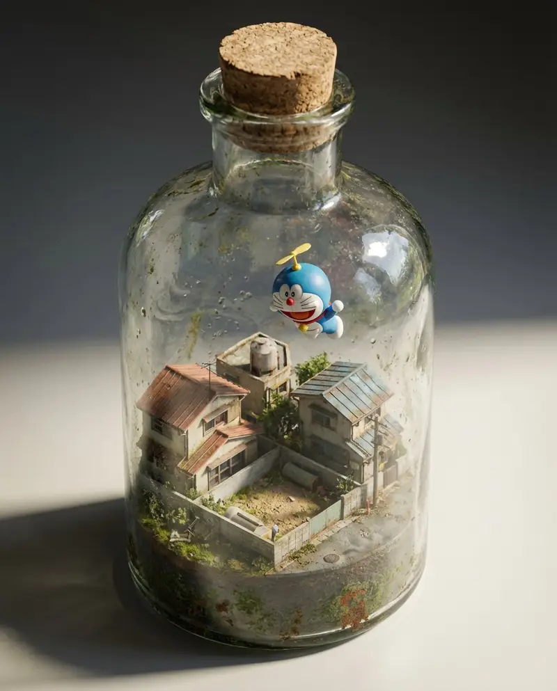 Preview of Miniature Diorama in a Glass Bottle