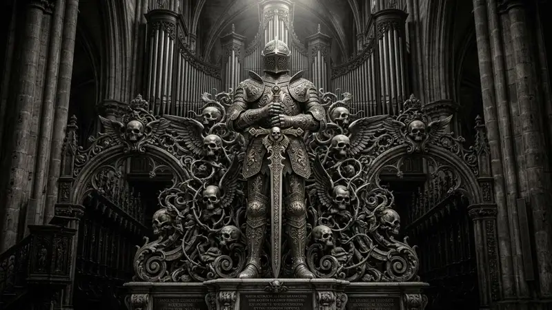 Preview of Baroque Gothic Knight Sculpture