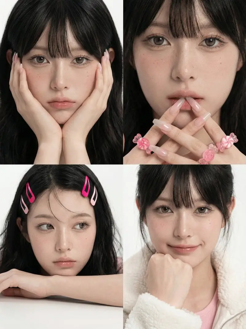Preview of Korean Girl Group Style Photo Shoot Prompt
