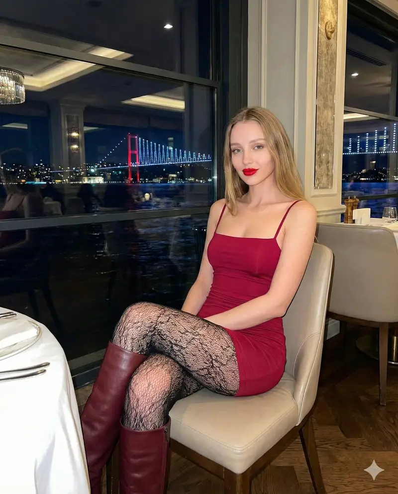 Preview of Luxury Bosphorus Restaurant Scene with Identity Lock