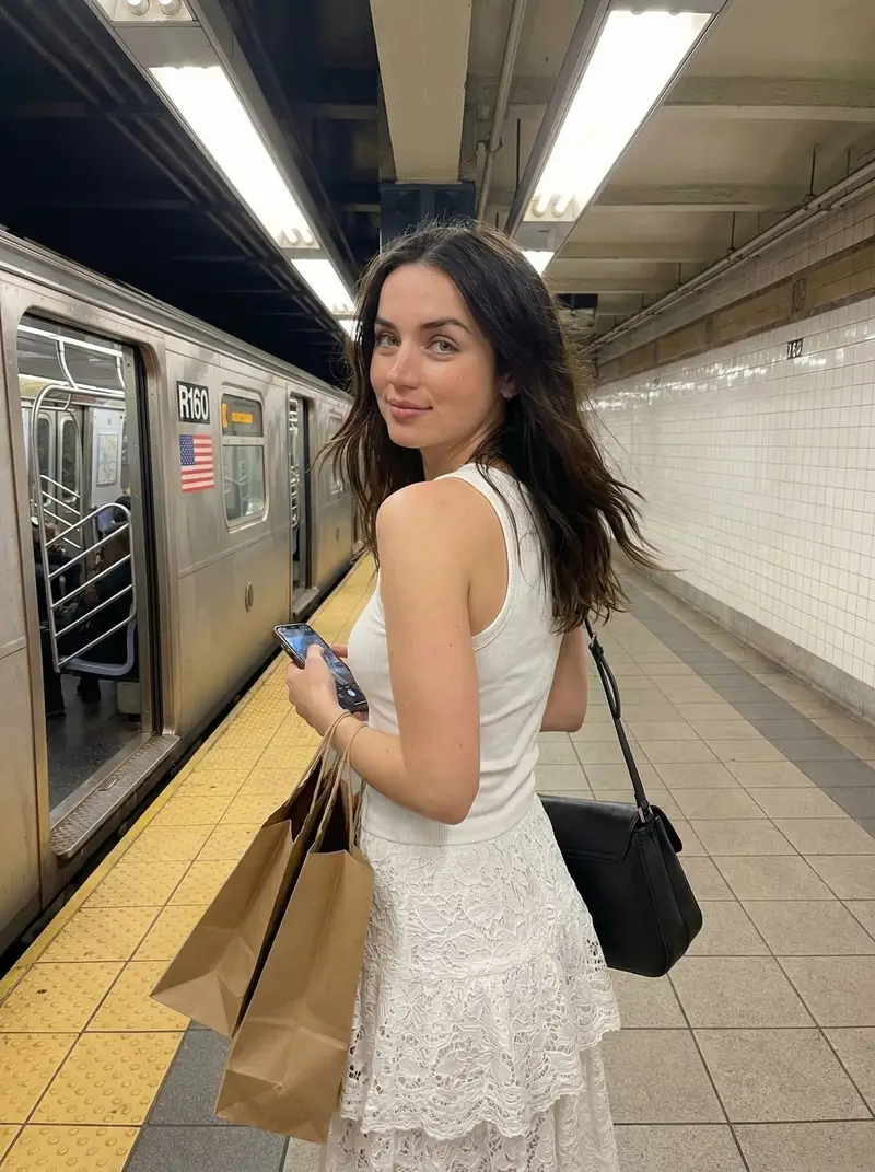 Preview of Candid Subway Platform Portrait