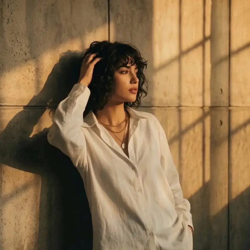 Preview of Moody Cinematic Portrait at Golden Hour
