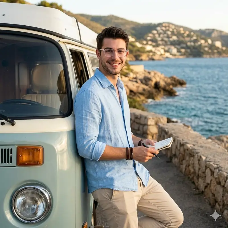 پیش‌نمایش Coastal Travel Lifestyle Portrait