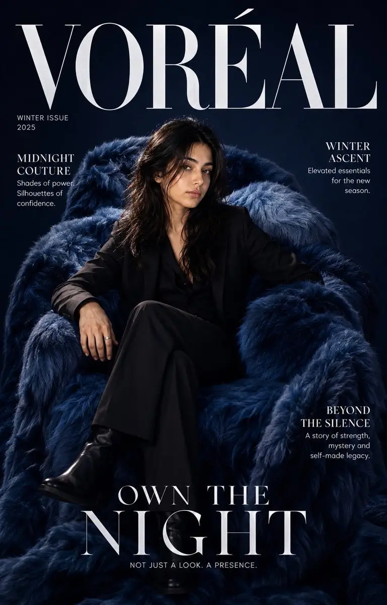 Preview of High Fashion Magazine Editorial Cover