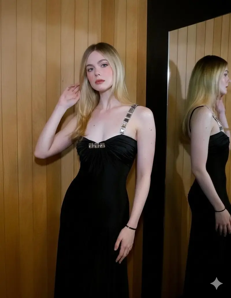 Preview of High-End Fashion Editorial with Mirror Reflection