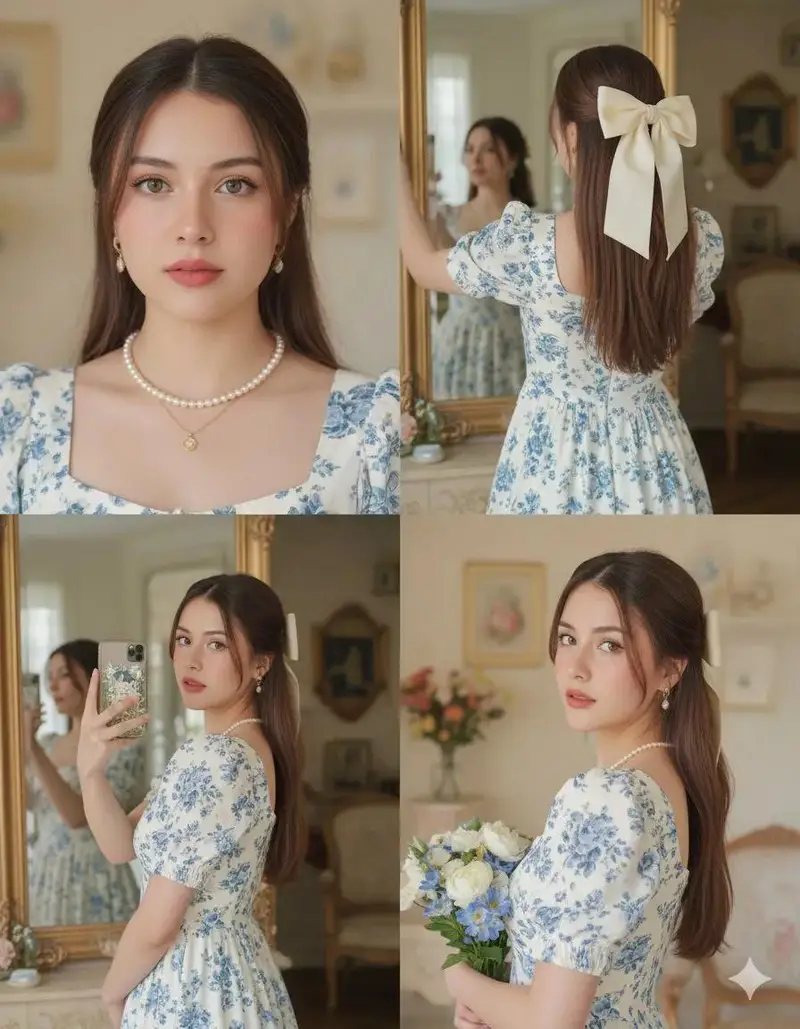 پیش‌نمایش پرتره کلاژ زن آسیایی