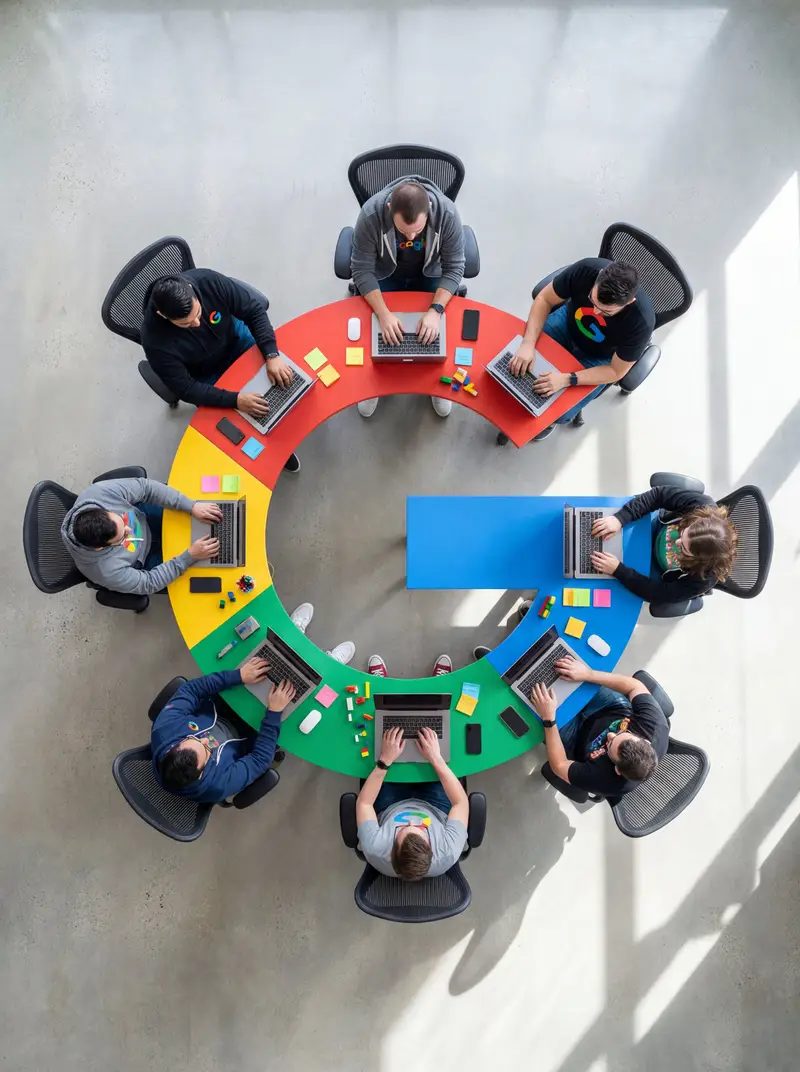 Preview of Top-Down Flat Lay of Custom-Shaped Conference Table (Duplicate)