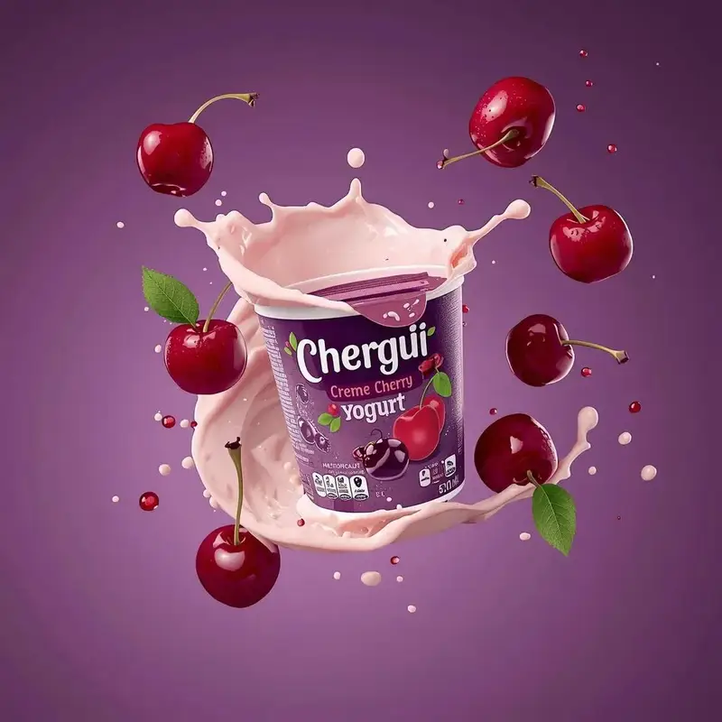 Preview of High-End Commercial Yogurt Product Photography Prompt for Nano Banana Pro