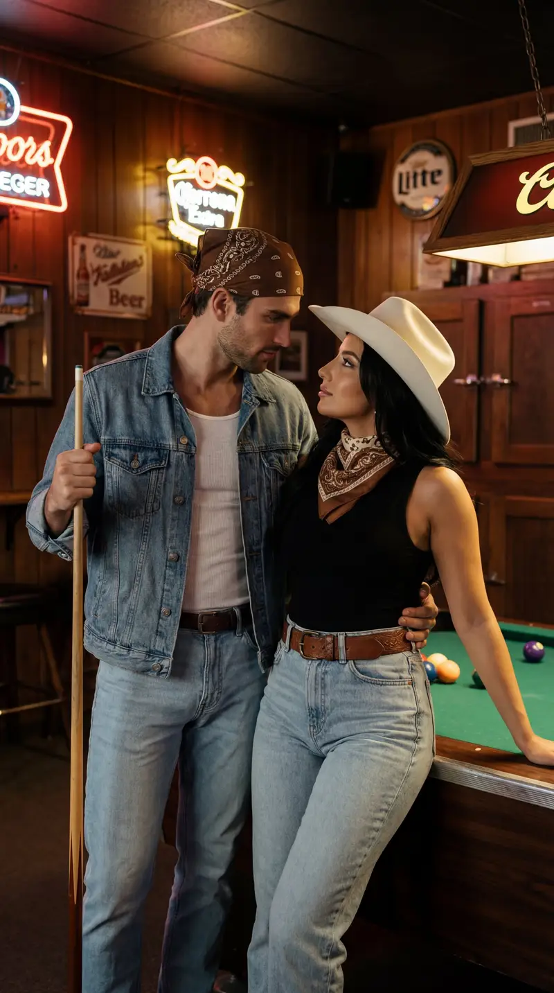 پیش‌نمایش Americana Dive Bar Editorial Scene