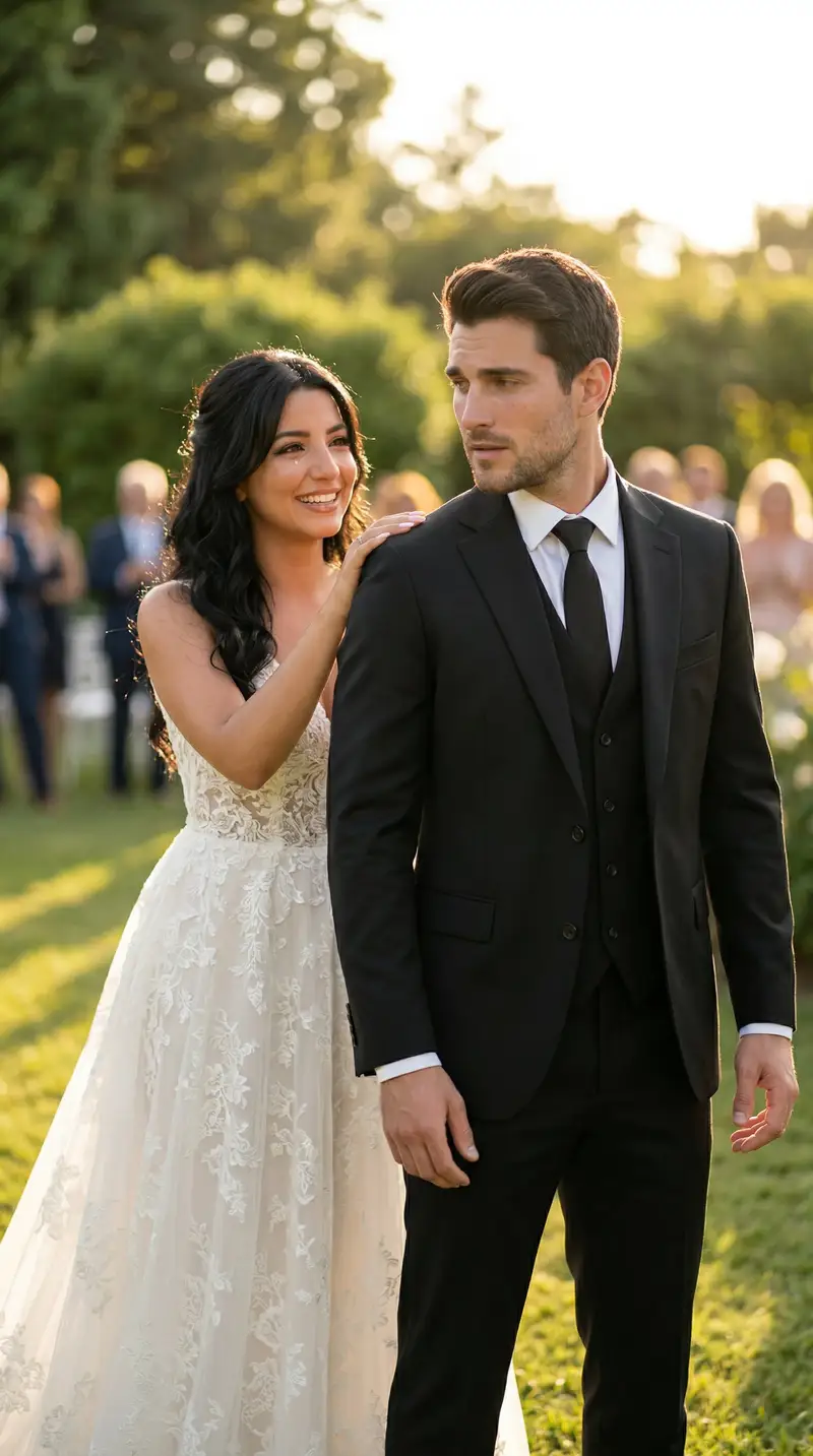 Preview of Cinematic Wedding First Look Prompt