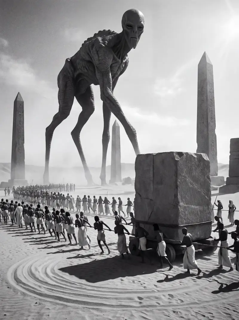 Preview of Ancient Egyptian Ritual with Alien Entity Prompt