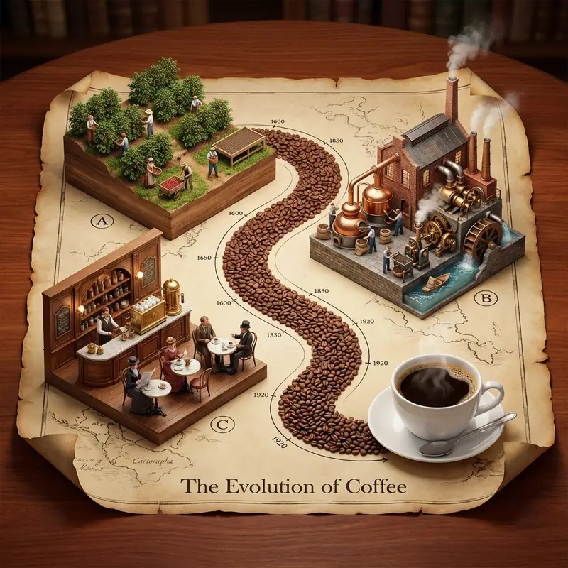 پیش‌نمایش Isometric 3D Diorama of Product Evolution Prompt