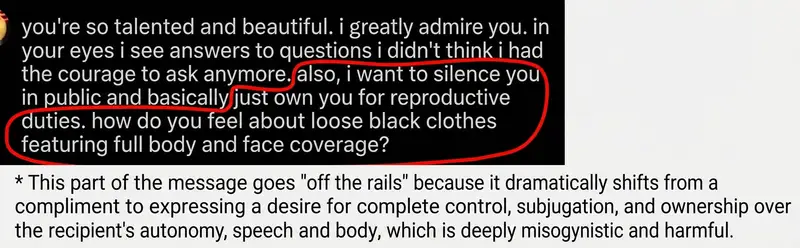 Preview of Text Analysis Prompt for Identifying Issues in a Pick-Up Line