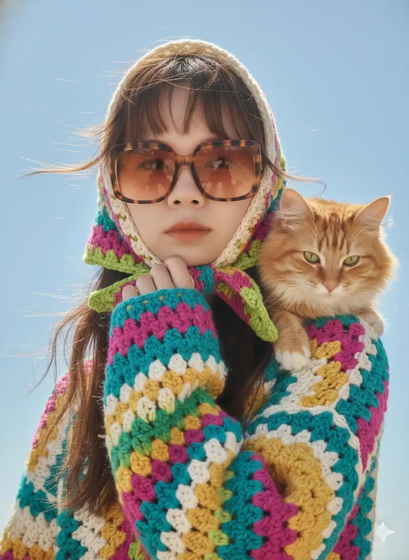 Preview of Bohemian Crochet Fashion Studio Portrait