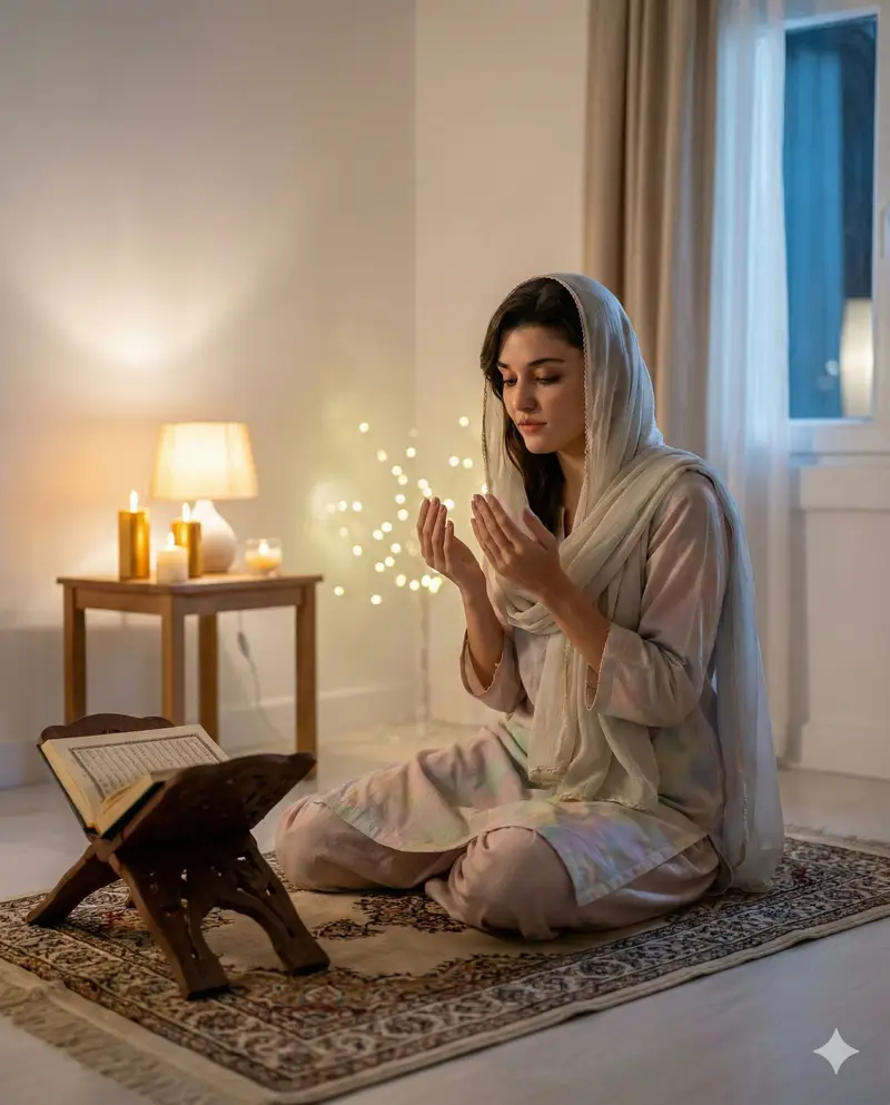 Preview of Hande Erçel in Prayer for Shab-e-Barat