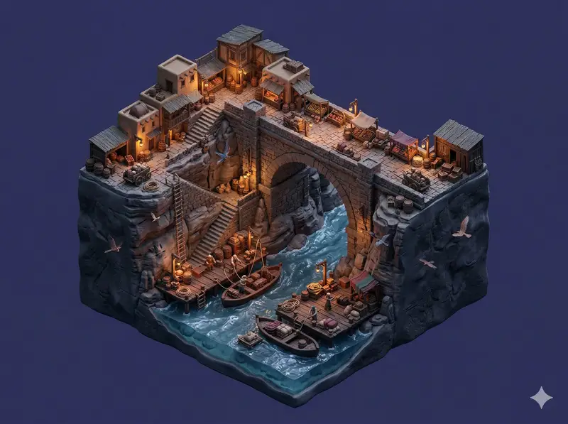 پیش‌نمایش Floating Miniature Diorama Prompt