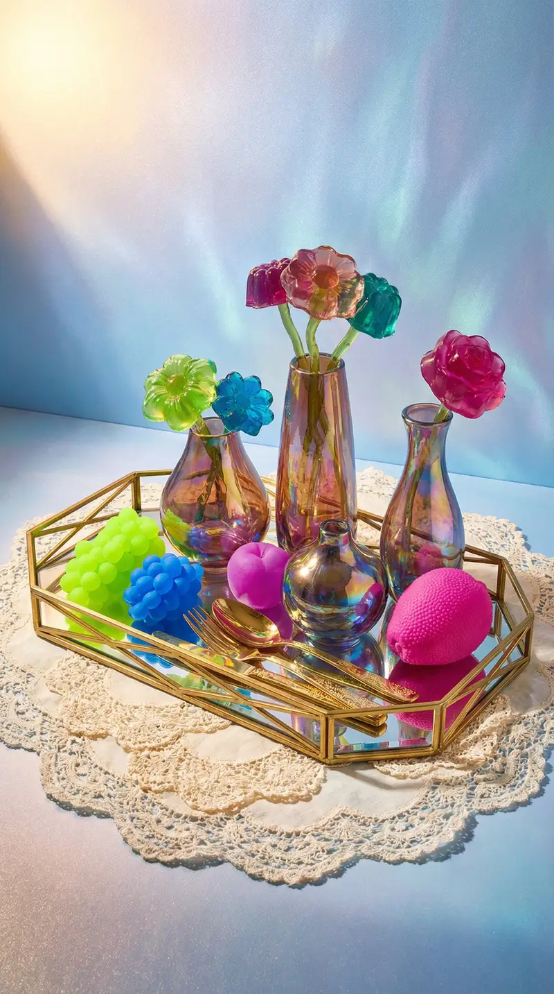 Preview of Maximalist Tabletop Arrangement Product Photography