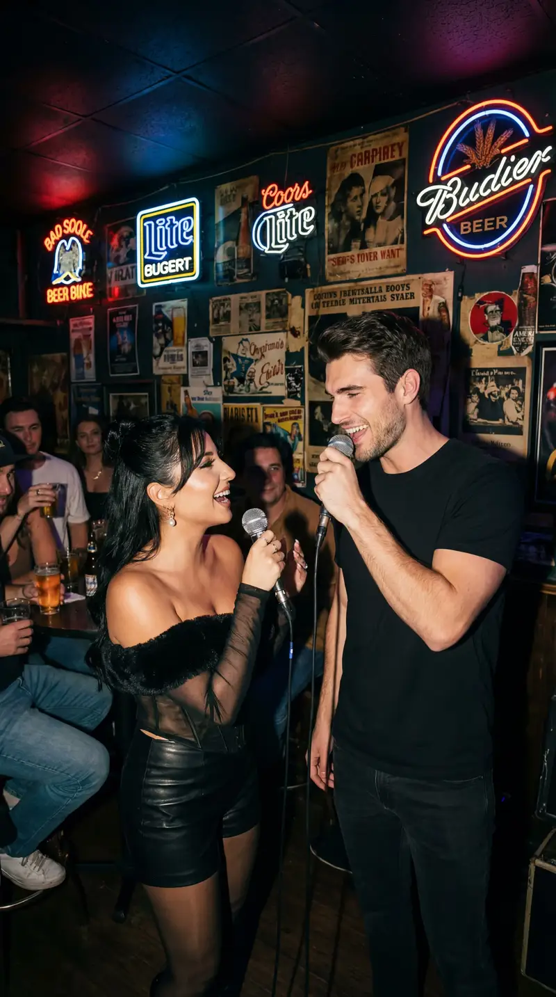 پیش‌نمایش Photorealistic Flash Karaoke Duet Prompt