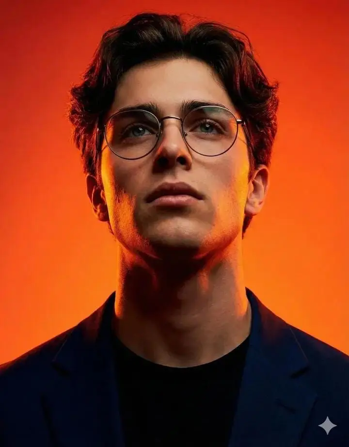 Preview of Cinematic Studio Portrait of an Intellectual Man